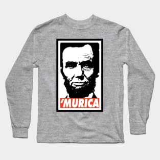 Abraham Lincoln Murica Long Sleeve T-Shirt